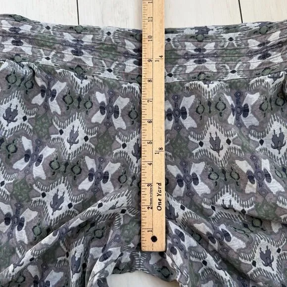 Tory Burch Merin Print Silk Shorts in Bedford Gray Womens Size 4 - Picture 13 of 13